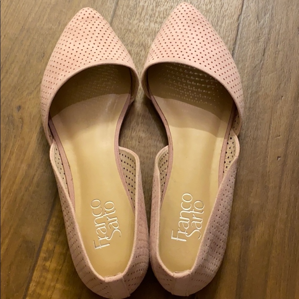 Franco Sarto flats, Perforated Honey 2, size 8.5.